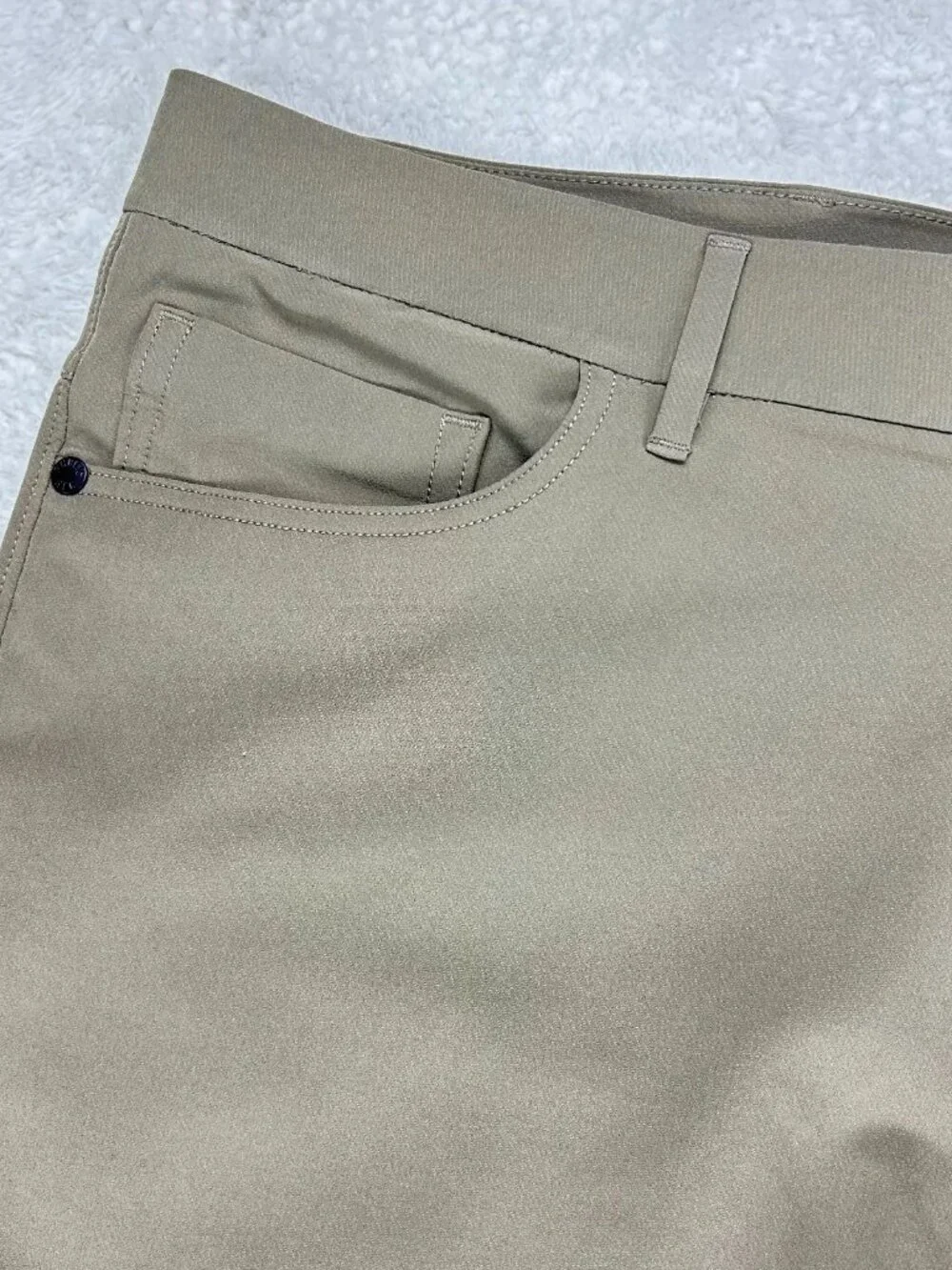 Public Rec Chino Pants Mens 36/30 Brown Stretch Performance Golf Straight Leg